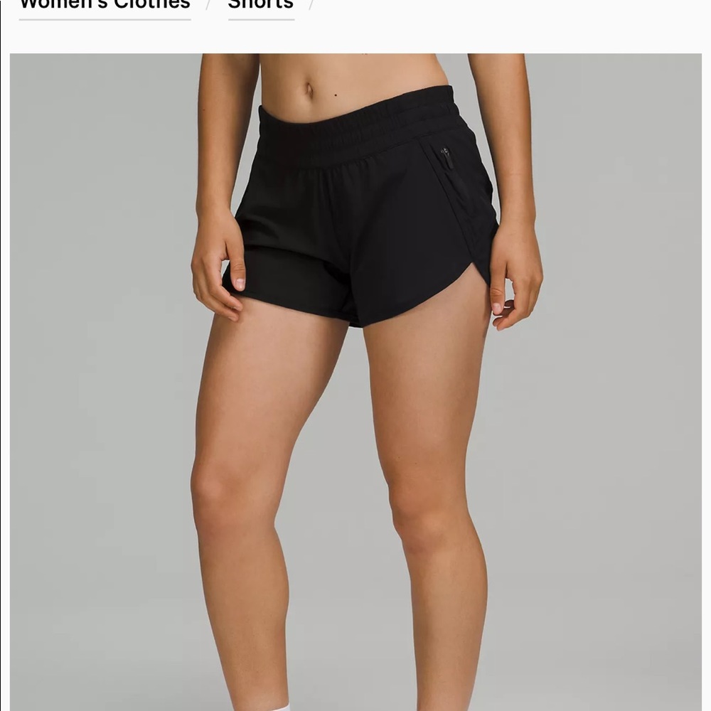 Lululemon Tracker low-rise lined 4” shorts